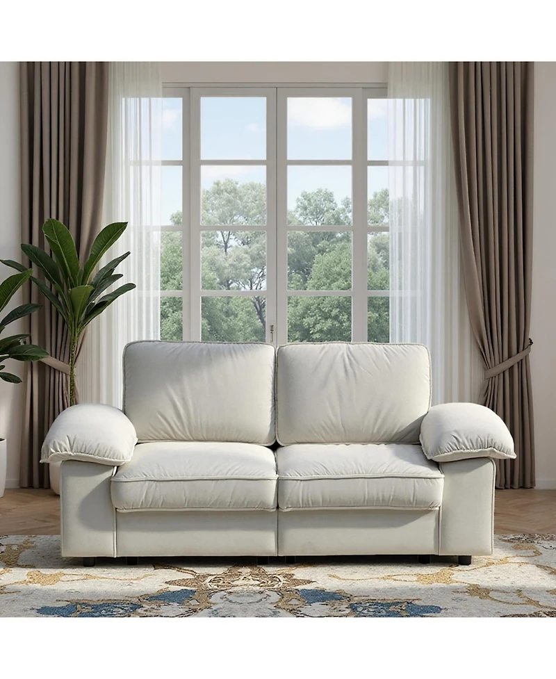 Streamdale Furniture Streamdale Storage Loveseat - Modern Sofa for Small Spaces