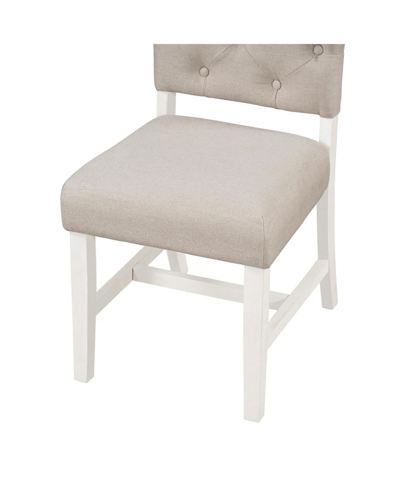 Streamdale Furniture Retro Style Dining Chair Set with 4 Upholstered Chairs for Room and Living (Espresso)