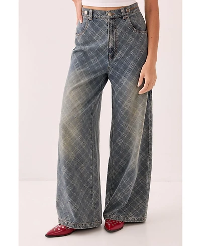 Nasty Gal Women's Denim Distressed Straight Leg Jeans