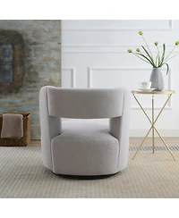 Streamdale Furniture Teddy Fabric Swivel Accent Chair for Living Room Bedroom
