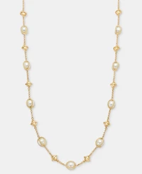 Charter Club Bead & Imitation Pearl Necklace, 40" + 2" extender, Macy's Exclusive