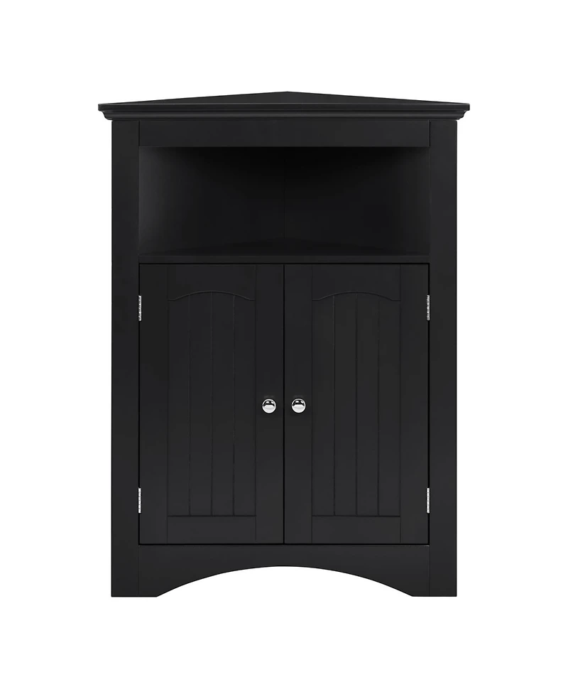 Streamdale Furniture Corner Cabinet with Doors & Shelves