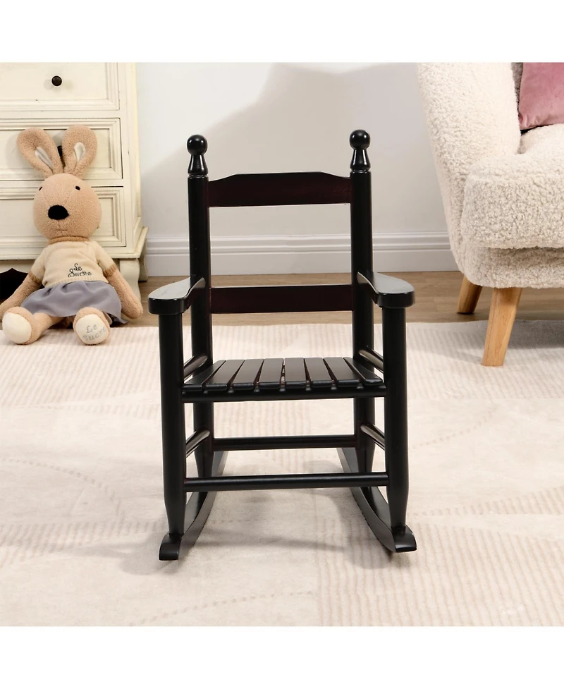 Streamdale Furniture Premium Rocking Oak Chair for Kids (Indoor/Outdoor)