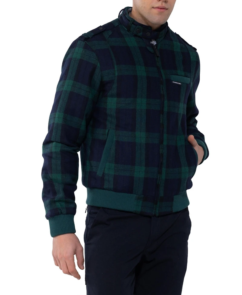 Members Only Men's Wool Iconic Racer Jacket