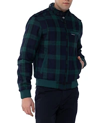 Members Only Men's Wool Iconic Racer Jacket