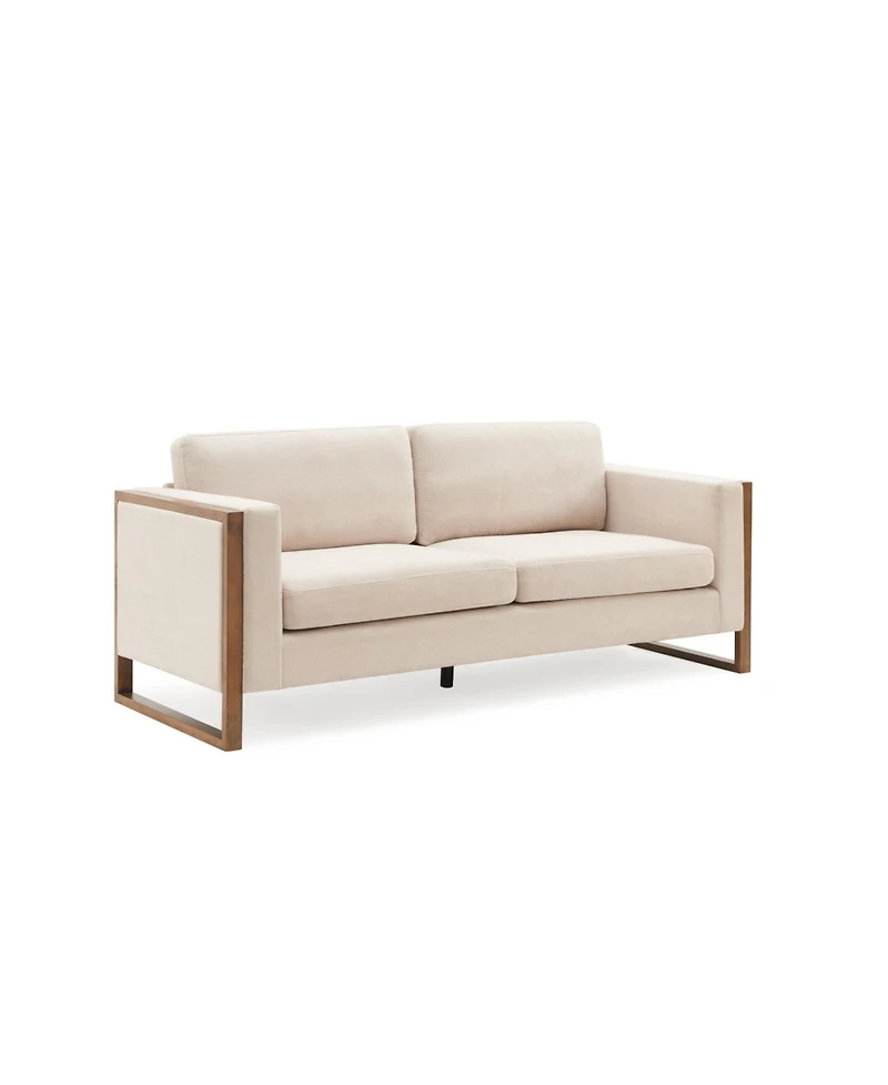 Streamdale + 79" Solid Wood Modern Design Sofa