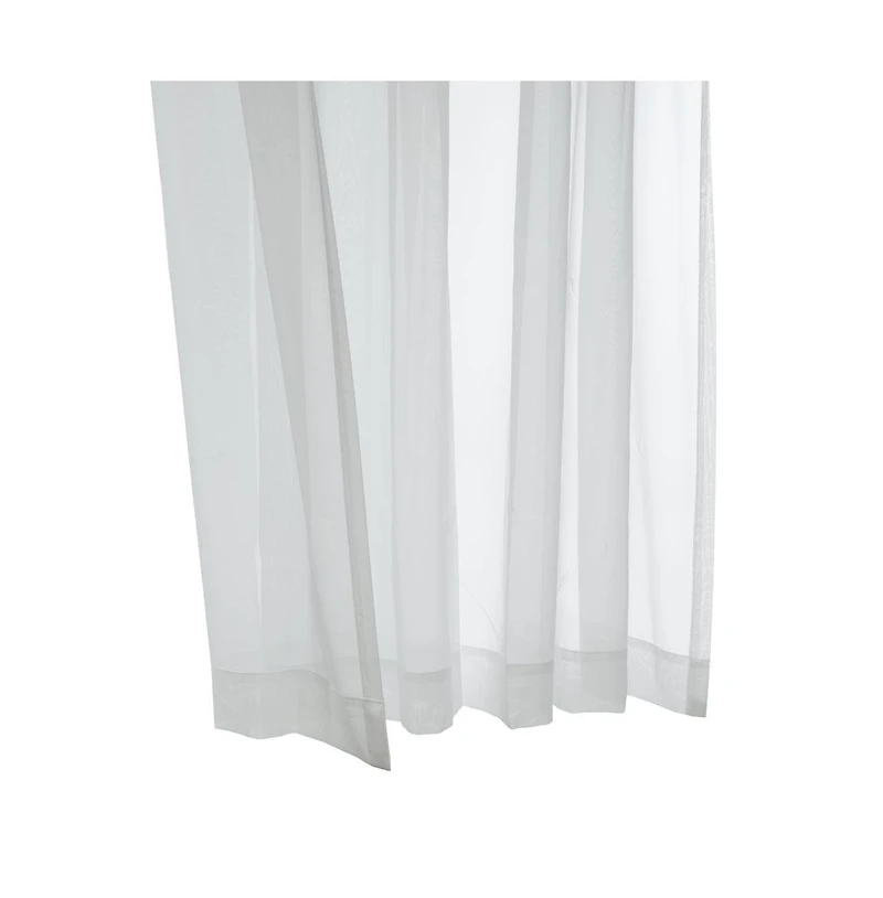 Habitat Rhapsody Voile Sheer Sheer Texture and Supple Drapeability Rod Pocket Light Filtering Curtain Panel 54" x 84" White