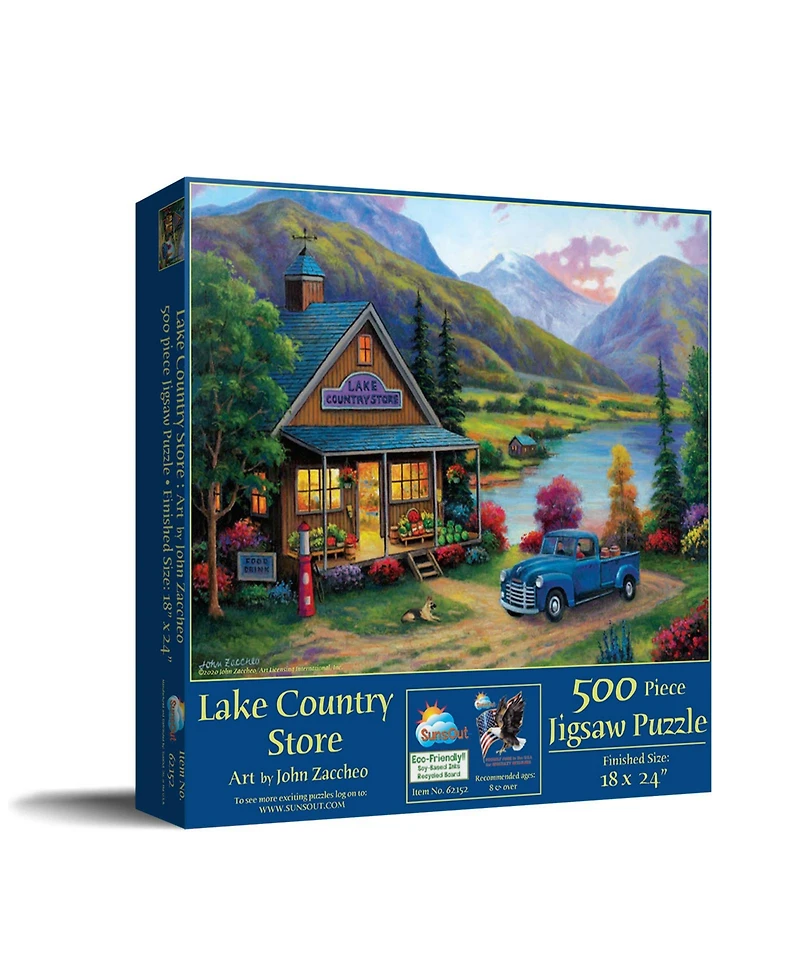 SunsOut Lake Country Store 500 piece Jigsaw Puzzle for Adults