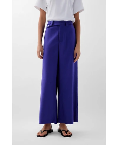 Scalpers Women's Linen Plain Pant
