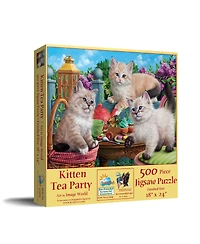 SunsOut Kitten Tea Party 500 piece Jigsaw Puzzle for Adults