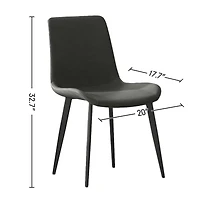 Streamdale Furniture Upholstered Faux Leather Dining Chairs (Set of 2)