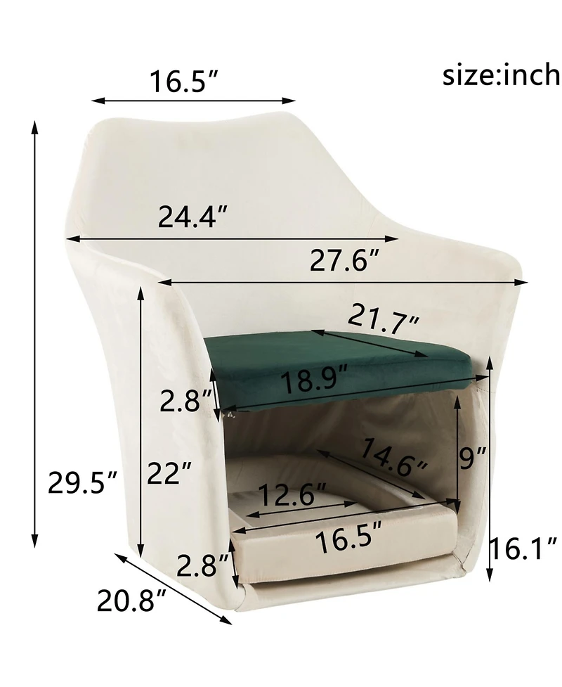 Streamdale Furniture Mid Century Modern Chair