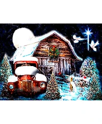 SunsOut Christmas Night at the Farm 300 piece Jigsaw Puzzle for Adults Christmas