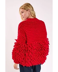 Nasty Gal Women's Loopy Quarter Zip Sweater