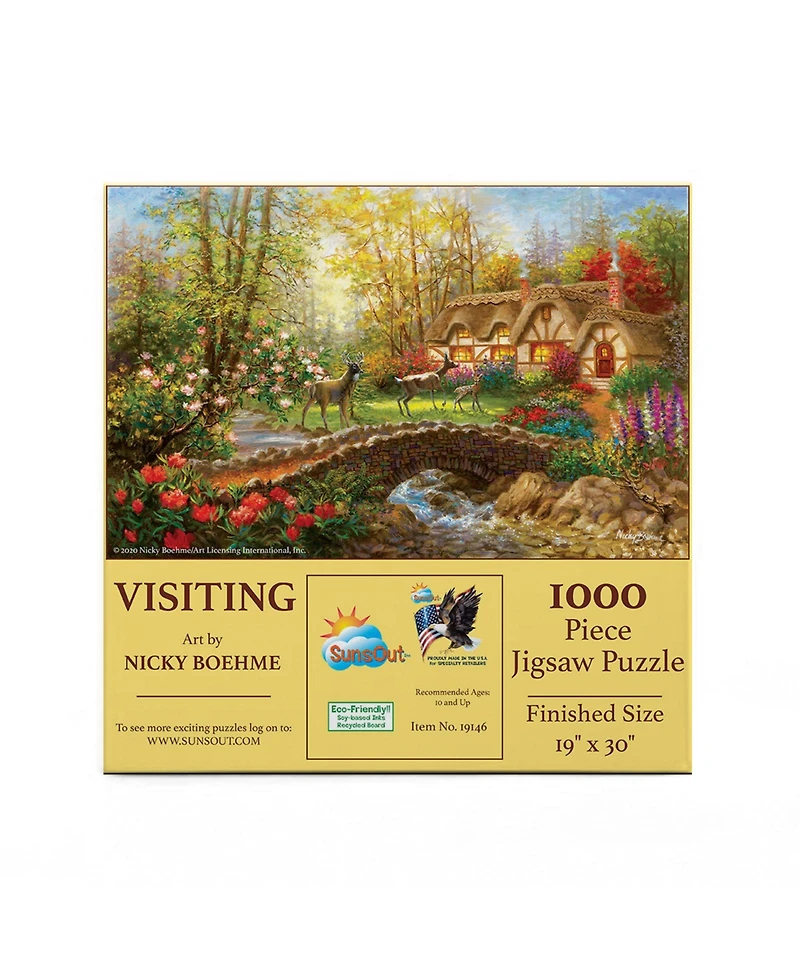 SunsOut Visiting 1000 piece Jigsaw Puzzle for Adults