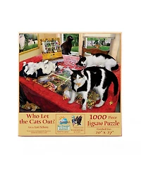 SunsOut Who let the Cats Out 1000 piece Jigsaw Puzzle for Adults