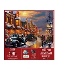 SunsOut Main Street 1000 piece Jigsaw Puzzle for Adults Christmas