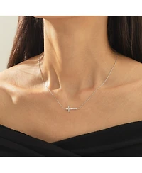 Bearfruit Jewelry Plated Elowen Horizontal Cross Necklace Holiday Gift Guide