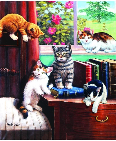SunsOut Playtime in the Study 1000 piece Jigsaw Puzzle for Adults