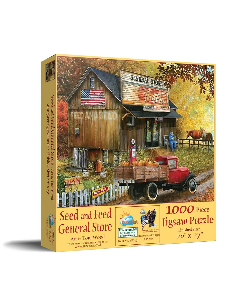 SunsOut Feed and Seed General Store 1000 piece Jigsaw Puzzle for Adults