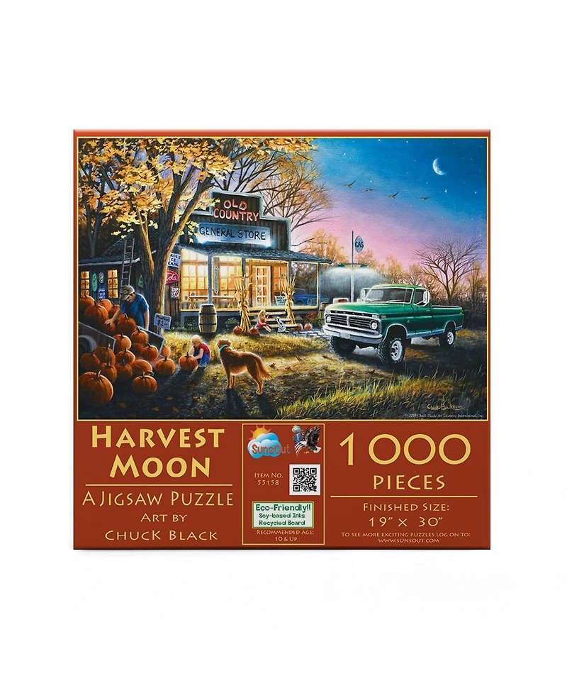 SunsOut Harvest Moon 1000 piece Jigsaw Puzzle for Adults