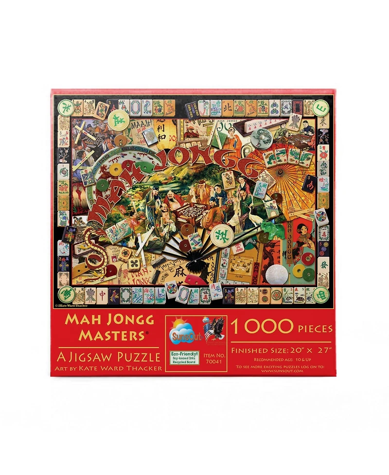 SunsOut Mah Jongg Masters 1000 piece Jigsaw Puzzle for Adults