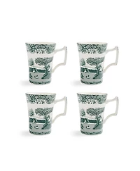 Spode Heritage Green Italian Cottage Mugs, Set of 4
