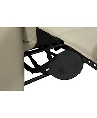 Streamdale Furniture Breathable Leather Manual Reclining recliner chair for living room, Cream