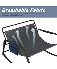 Streamdale Furniture Rocking Chair with Cushions, Storage & Armrests.