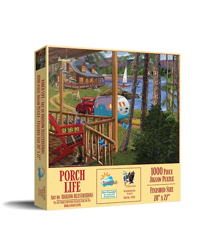 SunsOut Porch Life 1000 piece Jigsaw Puzzle for Adults
