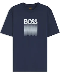 Boss by Hugo Men's Cotton-Jersey Logo Print T-Shirt
