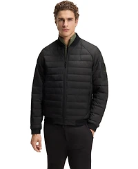 Boss by Hugo Men's Water-Repellent Padded Bomber Jacket