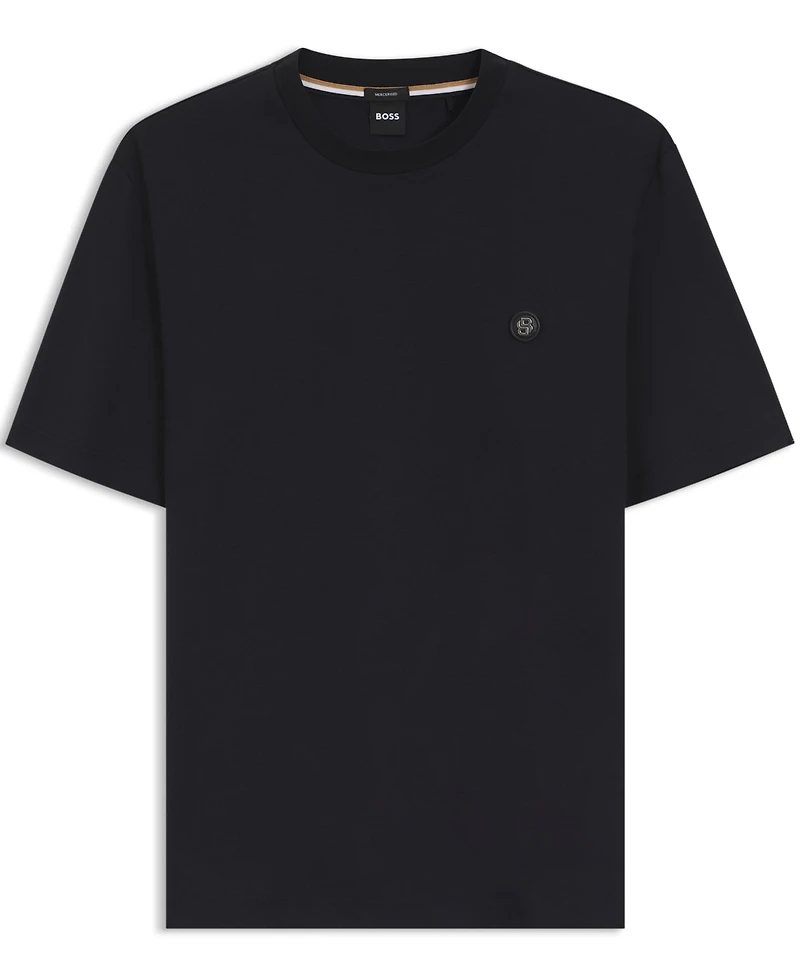 Boss by Hugo Men's Mercerized-Cotton Double B Monogram T-Shirt