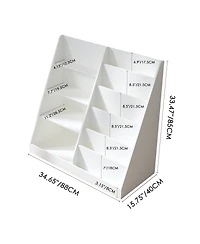 Streamdale Furniture Kids Bookcase & Toy Organizer, 4-Tier Wooden Storage