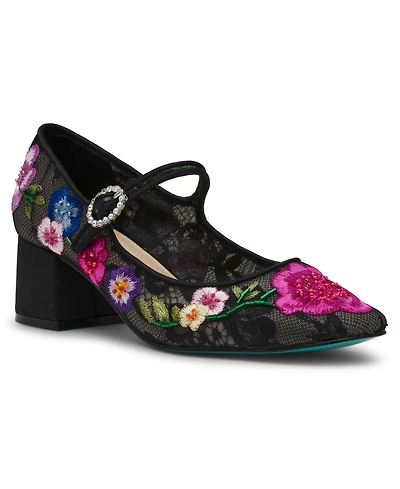 Betsey Johnson Women's Rubee Mesh Mary Jane Pumps