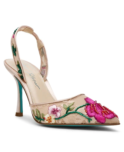 Betsey Johnson Women's April Floral Stiletto Pumps