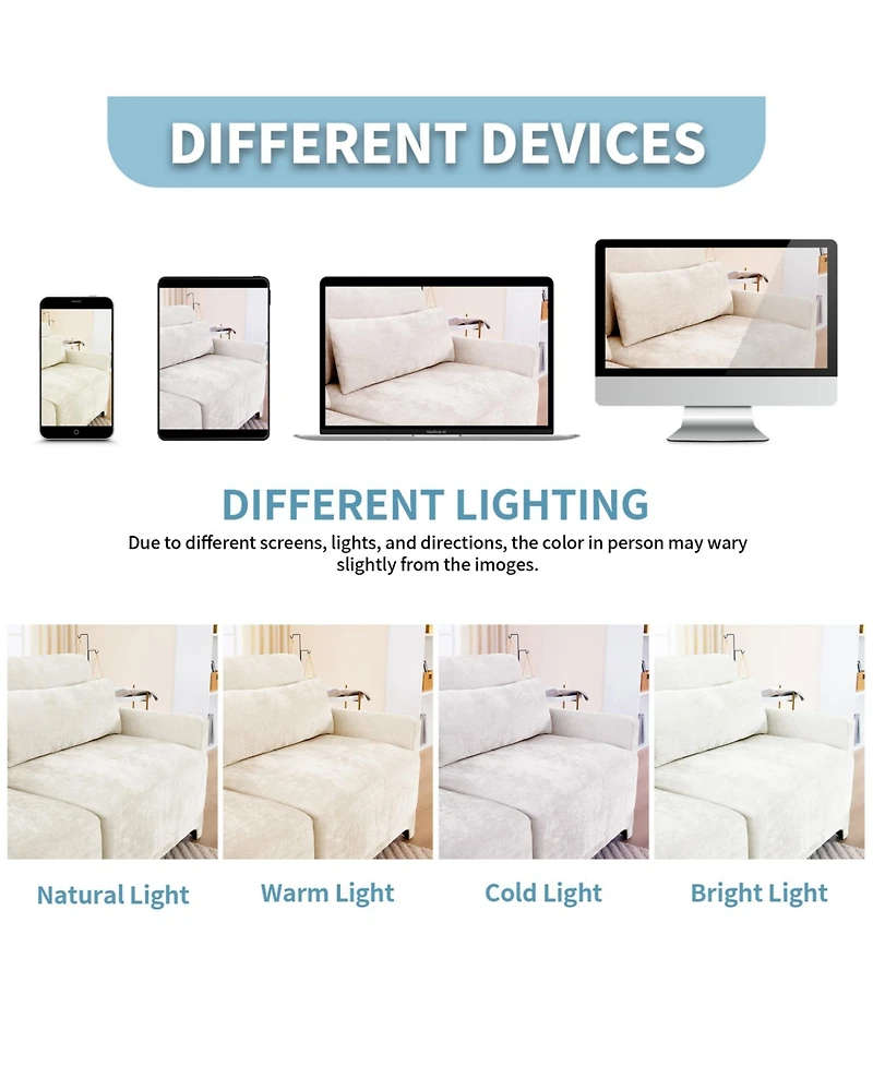 Streamdale Furniture Chenille 2-Seater Sofa with Ottoman & Pillows - Beige