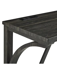 Streamdale Furniture Industrial Bar Table Set with Power Outlet