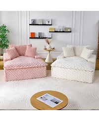 Streamdale Furniture 51" Comfort Sofa w/ 2 Pillows & Backrest