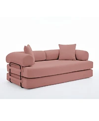 Streamdale Furniture Folding Sleeper Sofa Bed, 5-in-1 Convertible, King Size, Corduroy