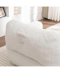 Streamdale Furniture Bean Bag Sofa Chair with Armrests, High-Density Foam, Comfy for Living Room/Bedroom