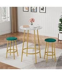 Streamdale Furniture 3-Piece Bar Table Set with 2 Bar Stools