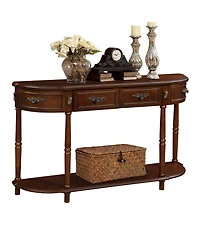 Streamdale Furniture Retro Cherry Console Table with Drawers