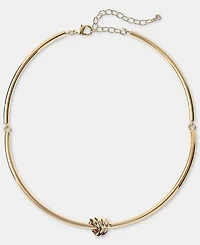 On 34th Knot Structured Collar Necklace, 16" + 3" extender, Macy's Exclusive