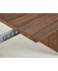 Streamdale Furniture Streamdale Mdf Pedestal Dining Table - Modern Style for 4-6