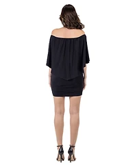 24seven Comfort Apparel Convertible Women's Bodycon Mini Dress