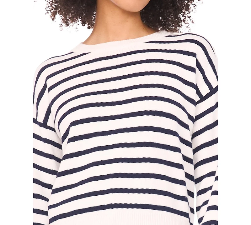 Vince Camuto Women's Striped Pull-On Sweater
