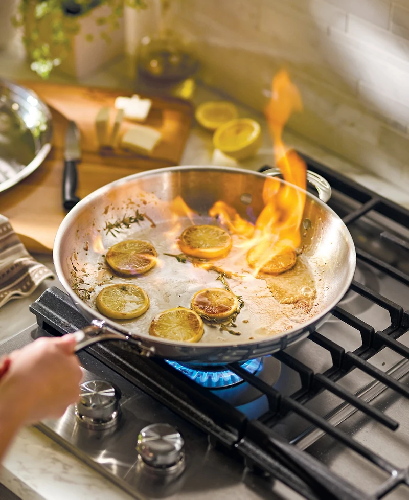 Anolon EverLast Stainless Steel 12.5" Tri-Ply Clad Frying Pan