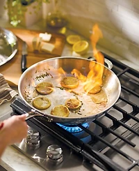 Anolon EverLast Stainless Steel 12.5" Tri-Ply Clad Frying Pan