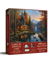 SunsOut Cabin by Crystal Lake 1000 piece Jigsaw Puzzle for Adults